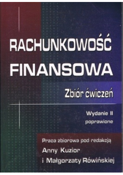 Rachunkowość Finansowa Zbiór ćwiczeń