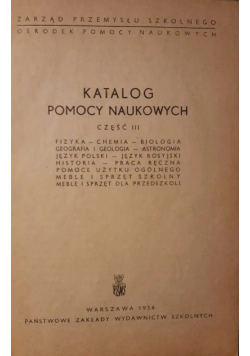 Katalog Pomocy Naukowych Część  II