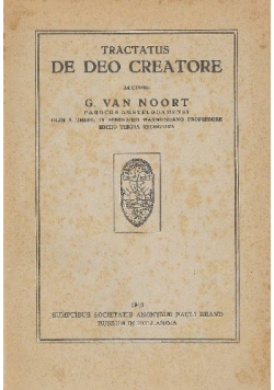 Tractatus de deo creatore
