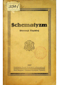 Schematyzm diecezji śląskiej 1927r