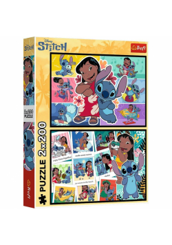 Puzzle 2x200 Wesołe życie Stitcha Disney Lilo and Stitch 13334