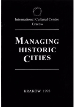 Managing Historic Cities