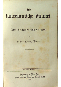 Die Lauretanische Litanei 1867r
