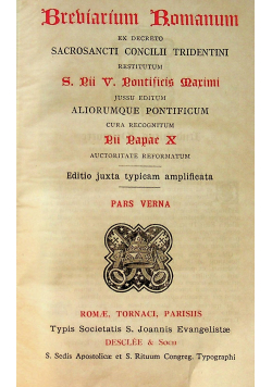 Breviarium Romanum 1942 r