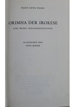 Orimha der irokese