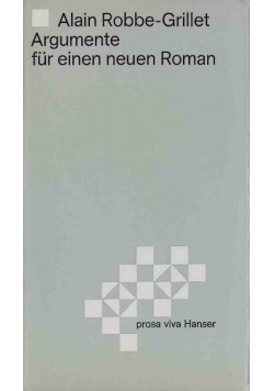 Argumente fur einen neuen Roman