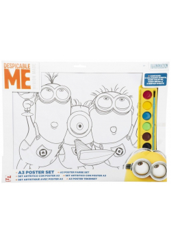 Plakat do malowania A3 Minionki