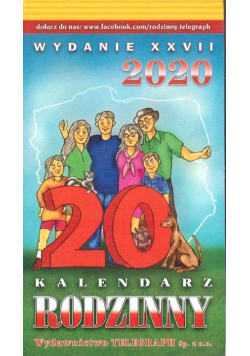 Kalendarz 2020 Rodzinny Zdzierak TELEGRAPH