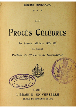 Les proces celebres 1907 r