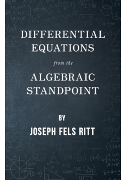 Differential Equations from the Algebraic Standpoint