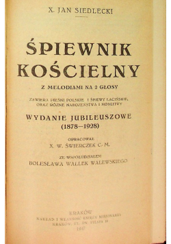Śpiewnik Kościelny 1947 r.