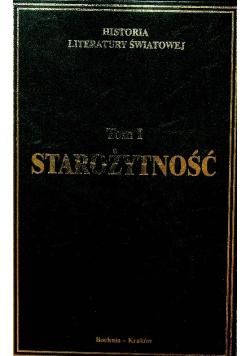 Historia literatury światowej Tom I  Starożytność