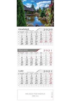 Kalendarz 2021 Trójdzielny W parku CRUX