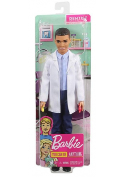 Barbie. Lalka Ken kariera dentysta GJL66