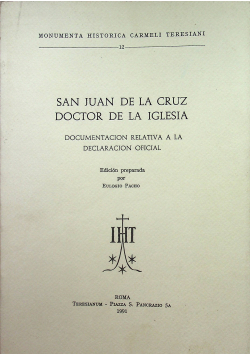 San Juan de la Cruz Doctor de la Iglesia