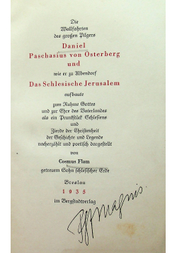 Daniel Paschasius von Osterberg 1935 r.