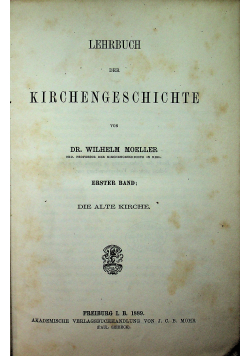 Lehrbuch der Kirchengeschichte tom 1 1889 r