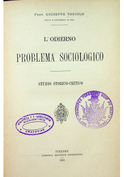 Problem Socjologii 1905r