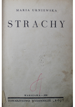 Strachy 1938 r.
