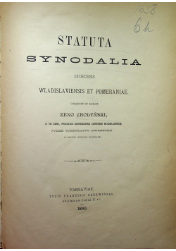 Statuta Synodalia Dioecesis Wladislaviensis et Pomeraniae 1890 r.