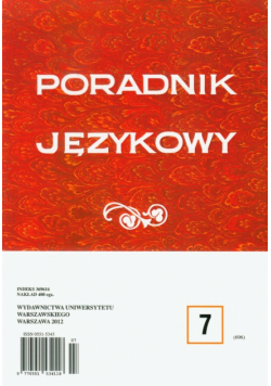 Poradnik językowy 7/2012