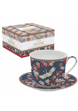 Filiżanka porcelanowa ze spodkiem Okinawa 400ml