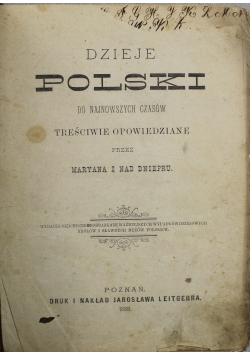 Dzieje Polski do najnowszych czasów 1888 r.