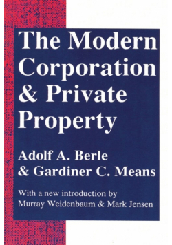 The Modern Corporation and Private Property