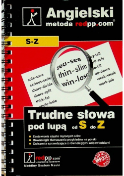 Język angielski Trudne słowa pod lupą S Z