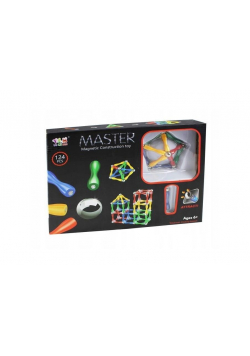Klocki magnetyczne Master 124 elementy