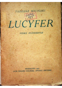 Lucyfer 1931 r.