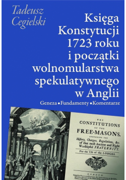 Księga Konstytucji 1723 roku i początki...