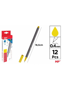 Cienkopis 0.4mm żółty (12szt)