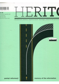 Herito Nr 28 / 17 Pamięć reformacji