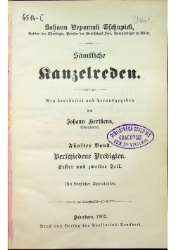 Samtliche Rangelreden 1903 r.