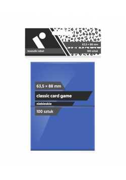 Koszulki CCG niebieskie 63,5x88 (100sztuk) REBEL
