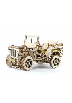Drewniane puzzle 3D Samochód 4x4