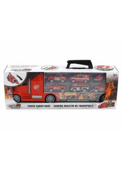 Auto transporter straży pożarnej z 6 autami