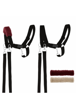 Kantar dla Hobby Horse wodze + futerka czarny