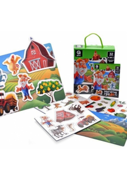 Gra magnetyczna Farm 32 magnesy + tablica