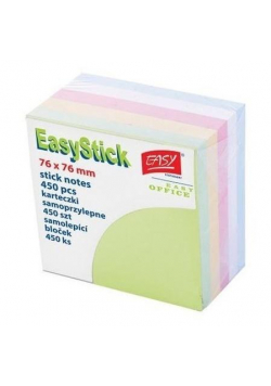 Karteczki samoprzylepne 76x76mm MIX Pastel EASY