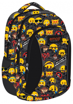 Plecak 3-komorowy Emoji Yellow II