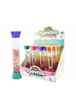Klepsydra żelowa z kulkami 21cm MIX