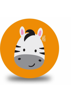 Piłka PVC Sportox Kids 230mm - Zebra
