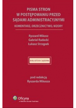 Pisma stron w postępowaniu przed sądami administracyjnymi
