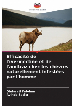 Efficacité de l'ivermectine et de l'amitraz chez les chèvres naturellement infestées par l'homme