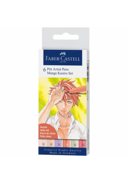Pisaki Pitt Artist Pen Manga Kaoiro 6szt