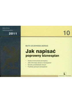 Jak napisać poprawny biznesplan