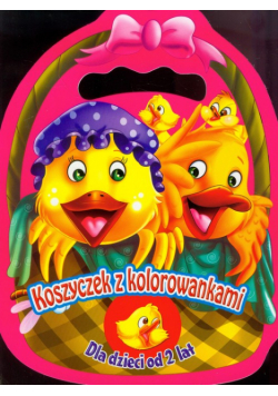 Koszyczek z kolorowankami Kurczaczki