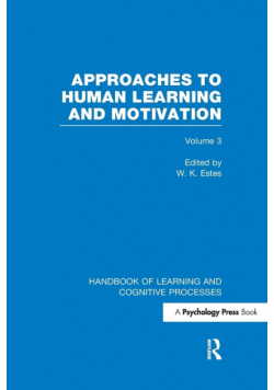 Handbook of Learning and Cognitive Processes (Volume 3)